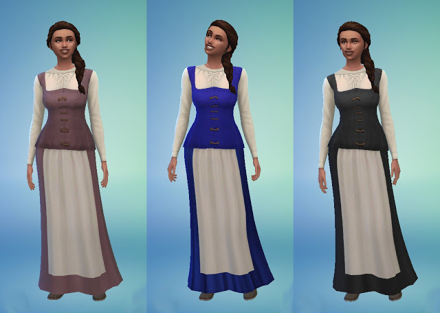 Sims 4 Celtic Dress by Anni K at Historical Sims Life