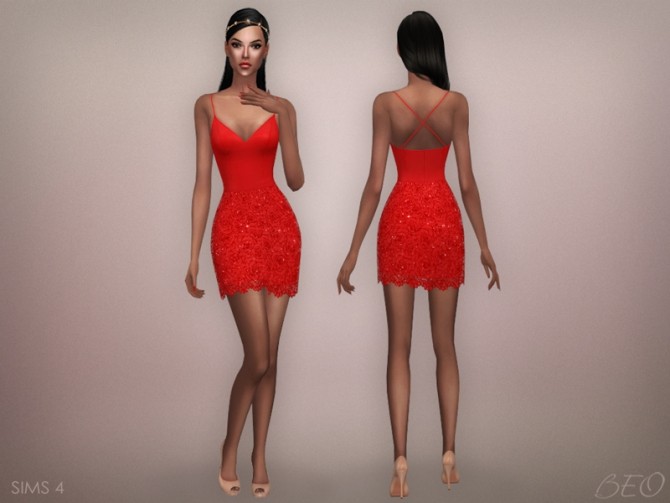 Sims 4 Julianne dress at BEO Creations