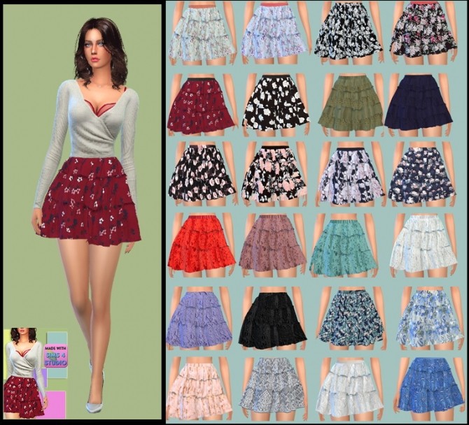 Sims 4 Miniskirt recolors at Gisheld