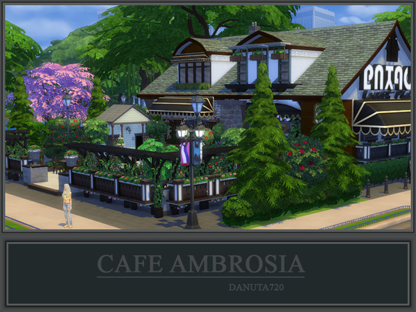 Sims 4 Cafe Ambrosia by Danuta720 at TSR