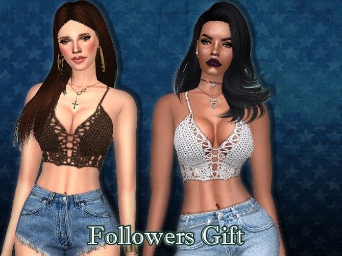 Sims 4 KNITTED BRA TOP at Cleotopia