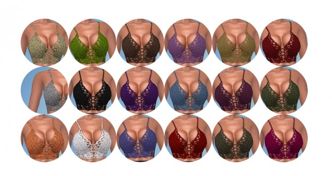 Sims 4 KNITTED BRA TOP at Cleotopia