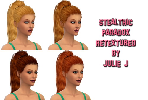 Sims 4 Stealthic Paradox Hair Rextured at Julietoon – Julie J