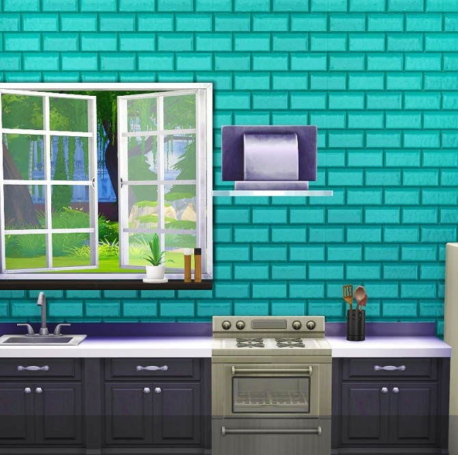 Sims 4 Lucky Glue walls at 4 Prez Sims4