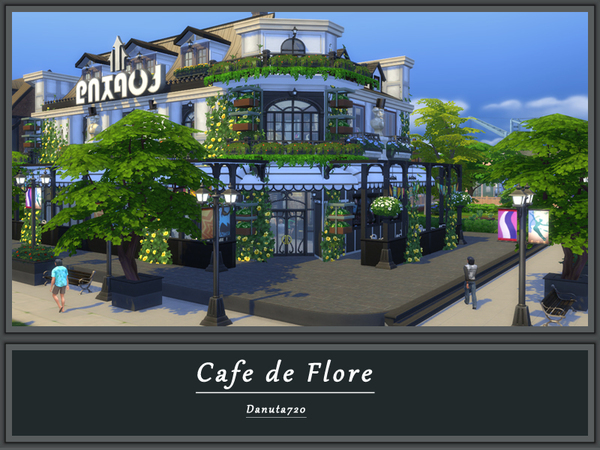 Sims 4 Cafe de Flore by Danuta720 at TSR