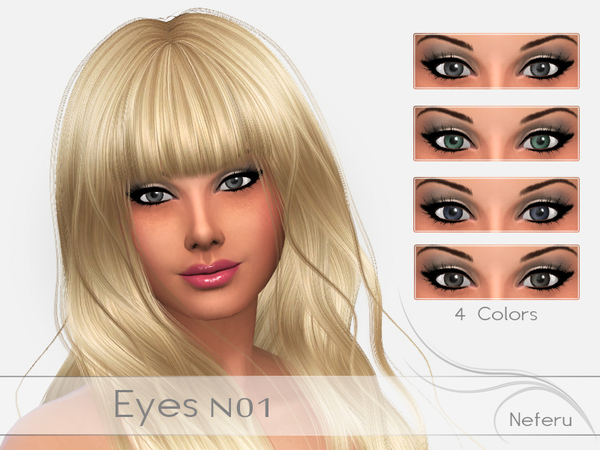Sims 4 Eyes N01 by Neferu at TSR