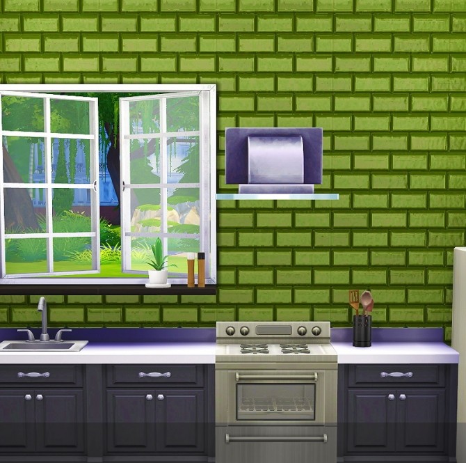 Sims 4 Lucky Glue walls at 4 Prez Sims4