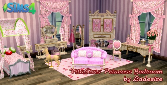 Sims 4 VitaSims Princess Bedroom at Ladesire