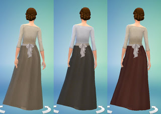 Sims 4 Medieval Peasants Dress by Anni K at Historical Sims Life