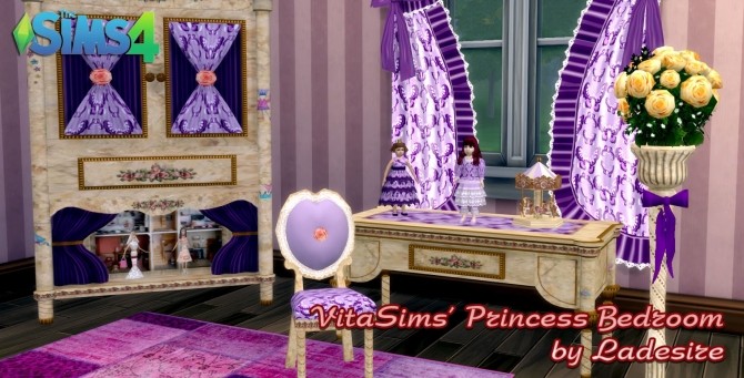 Sims 4 VitaSims Princess Bedroom at Ladesire