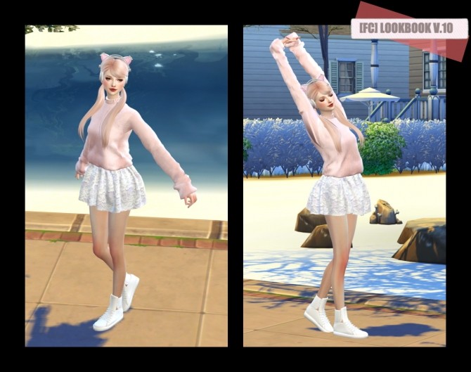 Sims 4 LOOKBOOK V.10 (Brighten Day) poses at Flower Chamber