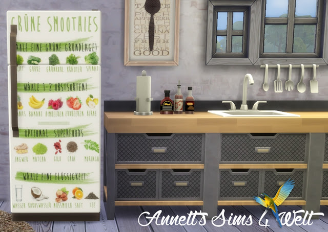 Sims 4 Coffee Fridge at Annett’s Sims 4 Welt