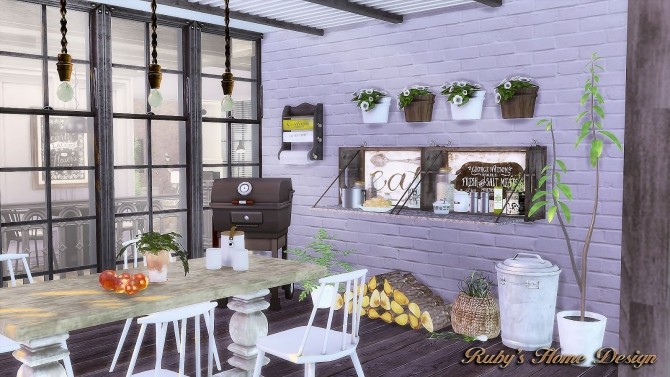 Sims 4 Neutral Chic House at Ruby’s Home Design