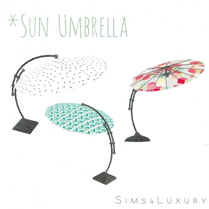 Sims 4 Sun Umbrella at Sims4 Luxury
