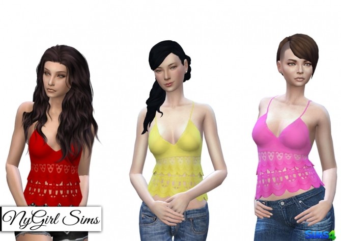Sims 4 Crochet Tank at NyGirl Sims