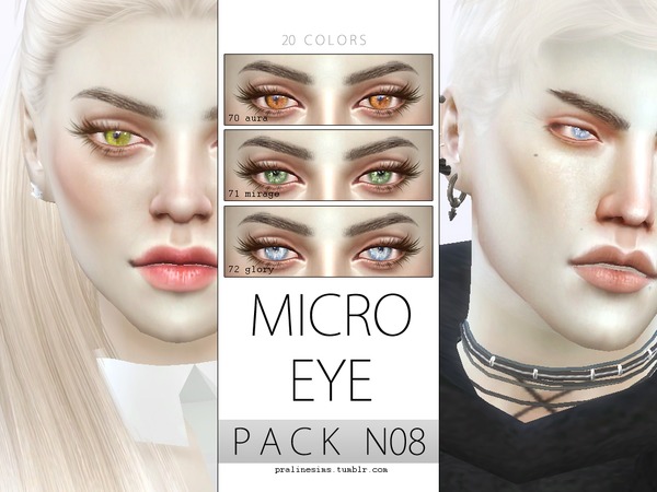 Sims 4 Micro Eye Pack N08 by Pralinesims at TSR