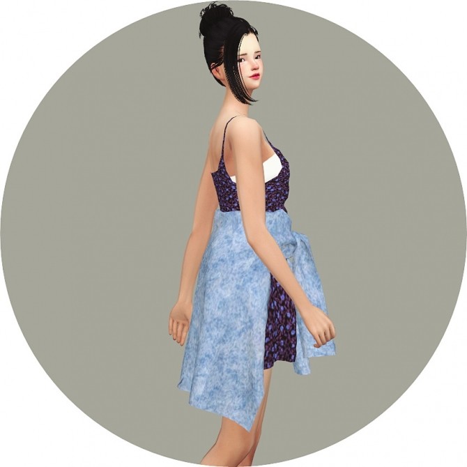 Sims 4 Tied Shirt Dress at Marigold