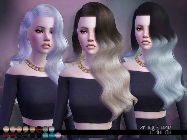 Sims 4 Antique Hair by LeahLillith at TSR