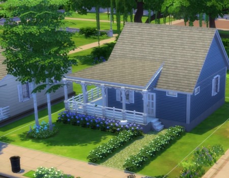 Country House with Wrap-around Porch by dreamshaper at Mod The Sims