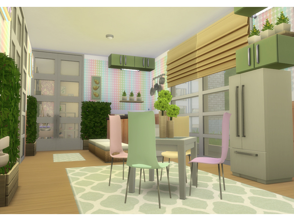 Sims 4 Pastel house by lenabubbles82 at TSR