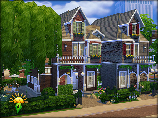 Sims 4 Two Family old town house by Solny at TSR