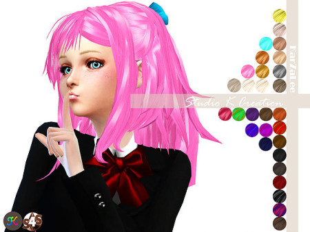 Animate hair 31 Reika at Studio K-Creation » Sims 4 Updates