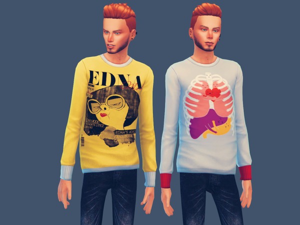 Sims 4 Cool Sweatshirts by doumeki at TSR