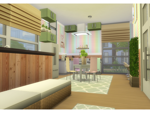 Sims 4 Pastel house by lenabubbles82 at TSR