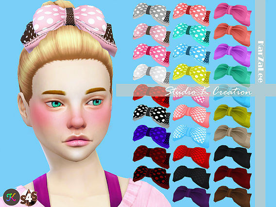 Sims 4 Front hair bow at Studio K Creation