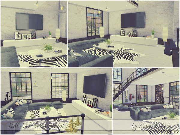 Sims 4 Hill Side Industrial by ArwenKaboom at TSR