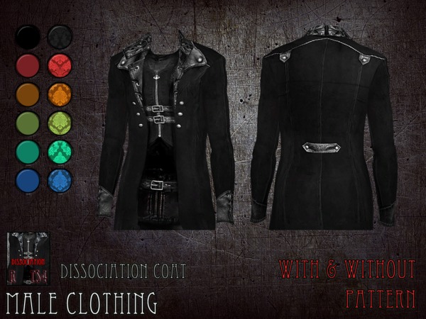 Sims 4 Dissociation coat by RemusSirion at TSR