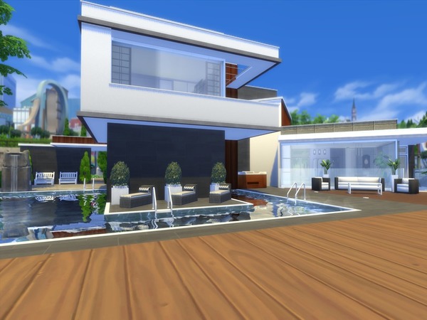 Sims 4 Modern Star house by Suzz86 at TSR