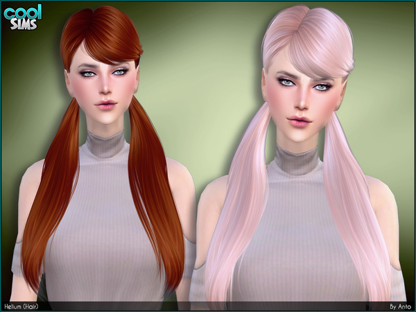 Sims 4 Helium hair by Anto at TSR