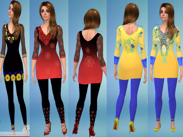 Sims 4 Indian Wear Salwar Suits by sonalialbastaki at TSR
