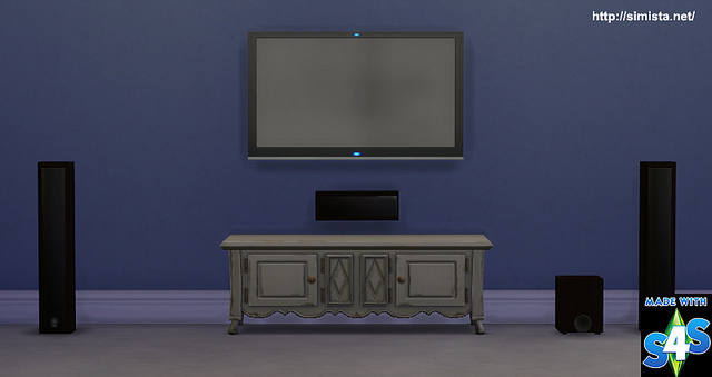 Sims 4 Home Theater System at Simista