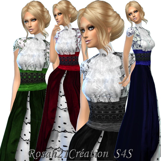 Sims 4 Vintage dress at Sims Dentelle
