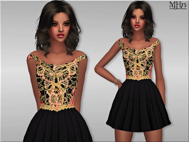Sims 4 S4 Si Bon Dress by Margeh75 at Sims Addictions