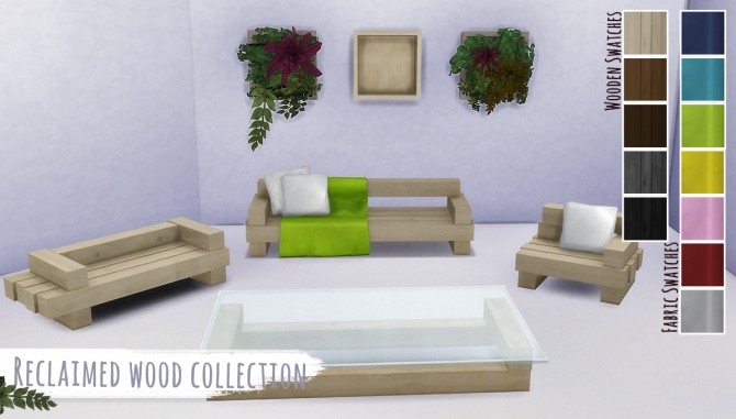 Sims 4 Reclaimed Wood Collection Redux Version at THINGSBYDEAN