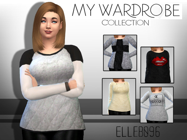 Sims 4 My Wardrobe Collection sweaters by Elleb096 at TSR