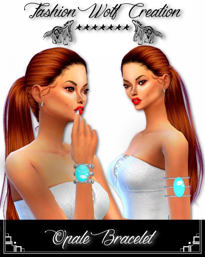 Sims 4 Opale Bracelets by Blue8white at SimsWorkshop