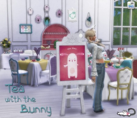 Tea With The Bunny set at Loverat Sims4 » Sims 4 Updates