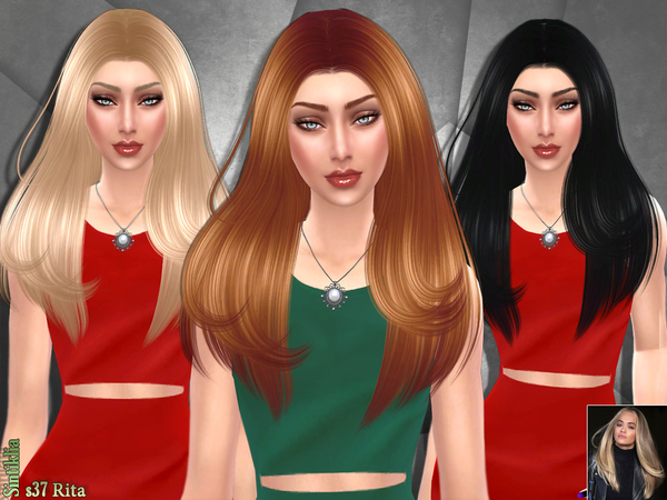 Sims 4 Hair s37 Rita by Sintiklia at TSR