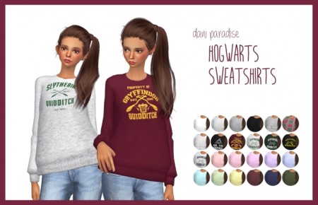 Hogwarts Sweatshirts at Dani Paradise