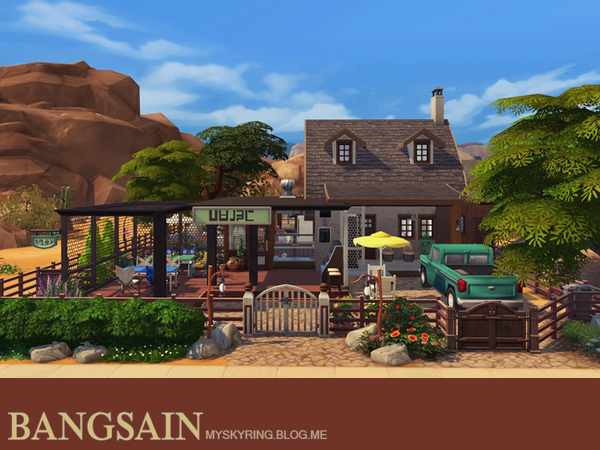 Sims 4 013 Snack bar house by myskyring at TSR