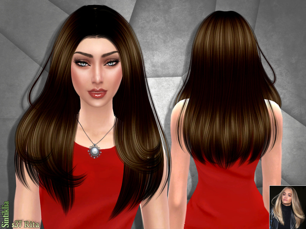 Sims 4 Hair s37 Rita by Sintiklia at TSR