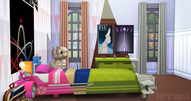 Sims 4 The Airplane Bedroom by Kiara Rawks at Onyx Sims