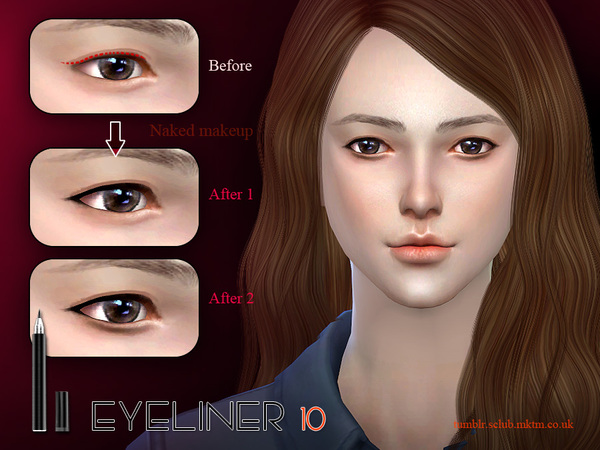 Sims 4 Eyeliner 10 by S Club LL at TSR