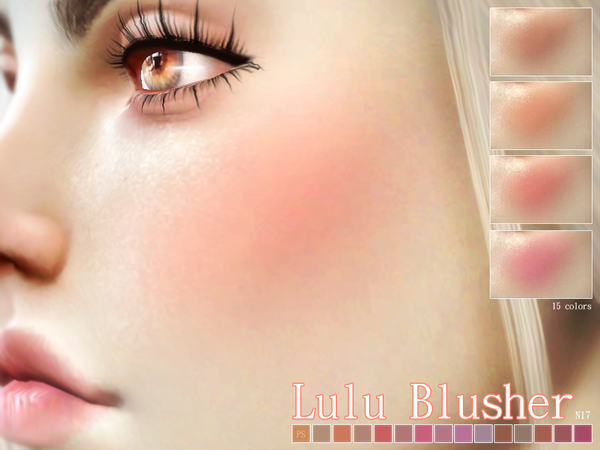 Sims 4 Lulu Blusher N17 by Pralinesims at TSR