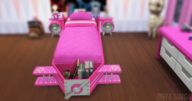 Sims 4 The Airplane Bedroom by Kiara Rawks at Onyx Sims