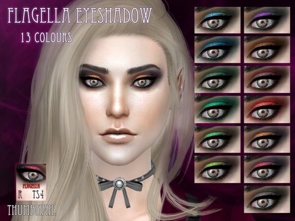 Sims 4 Flagella Eyeshadow by RemusSirion at TSR